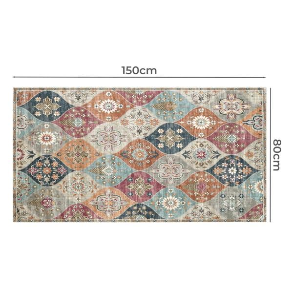 Marlow Floor Area Rug Runner for Living Room Bedroom Washable Non Slip 80x150cm