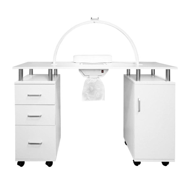Monstershop Professional Manicure Table & LED Half Moon Lamp