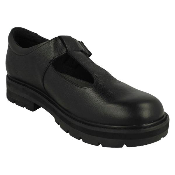 Clarks Girls Clarks Lightweight T-Bar School Shoes Prague Brill