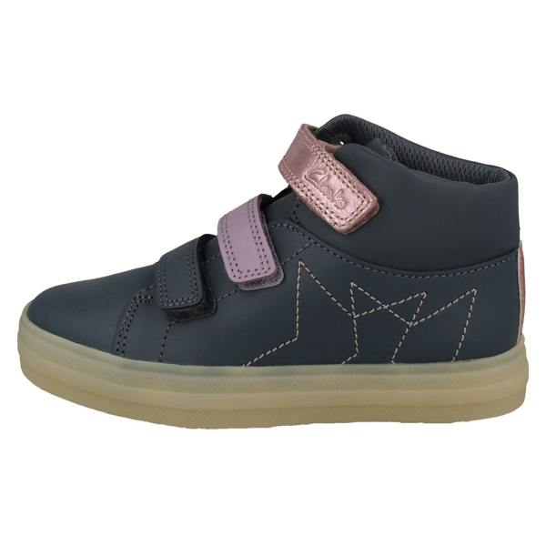 Clarks Childrens Clarks Star Detailed Light Up Ankle Boots Flare Show