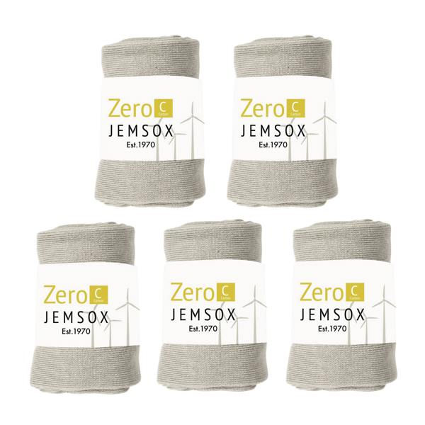 Jemsox Luxury Socks Multipack 3 Pairs / 5-Pairs Grey Plain Colour Men's Crew Socks Size 7-12