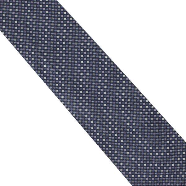 Dunhill woven silk tie in a geometric pattern