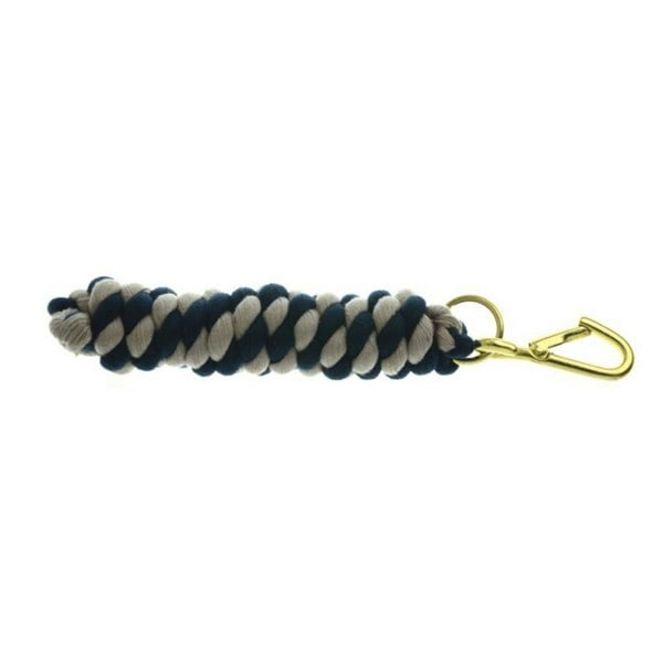 Hy Two Tone Twisted Lead Rope - Navy/Silver