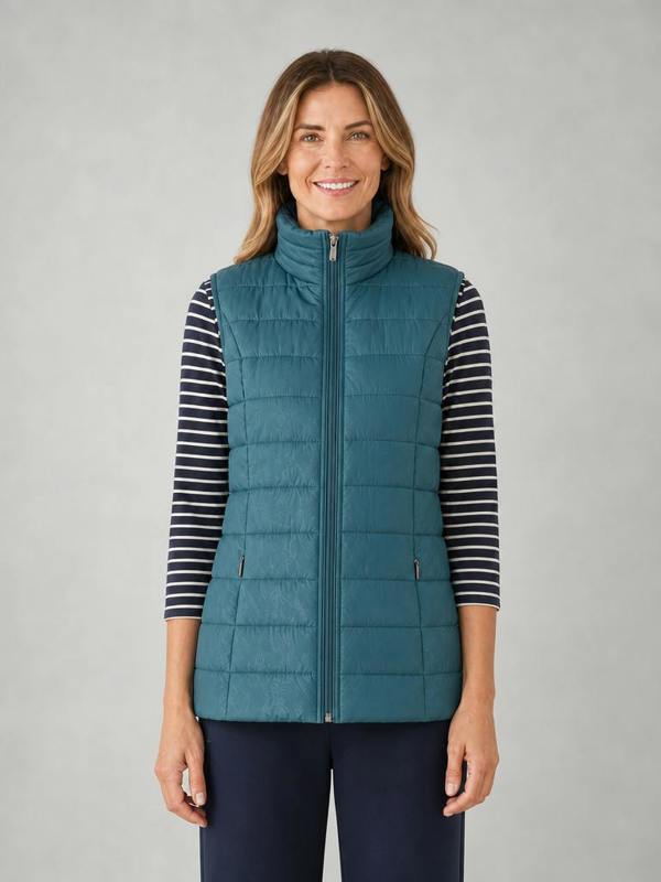 TIGI Embossed Leaf Gilet