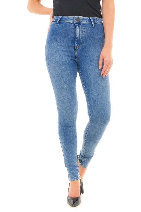 Smart Living Women's Stylish Skinny Fit High Waist Denim Jeans - Acid Blue