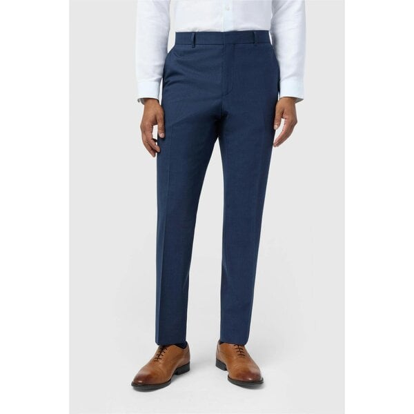 Ted Baker Slim Fit Performance Blue Panama Trousers