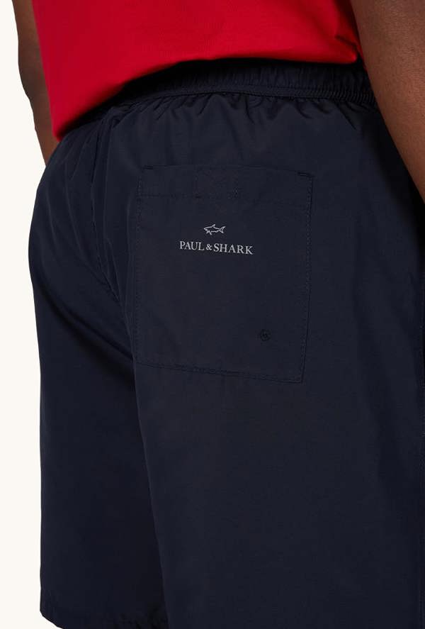 Paul & Shark Portofino Swimwear with Reflective Logo Print