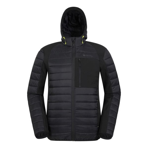 Mountain Warehouse Mens Turbine II Softshell Padded Jacket - Black