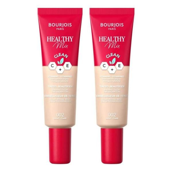 Bourjois Paris 2 x Bourjois Paris Healthy Mix Tinted Beautifier 30ml - 002 Light