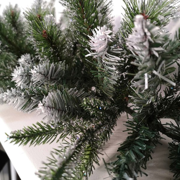 Samuel Alexander 1.8m Premier Christmas Artificial Fairmont Fir Snow Tipped Plain Green Garland