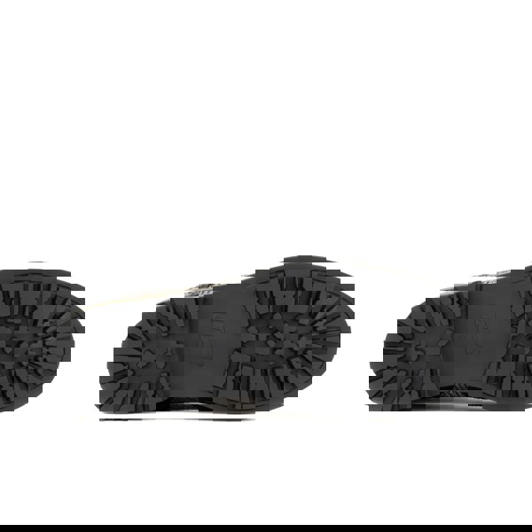 Embassy London Wanderer - Brown Check - Men's leather combat style side zipper boot in brown