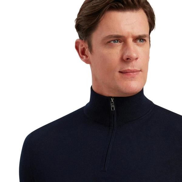 Ted Baker MMK LIMEHAS Ls Merino Core Half Zip 4