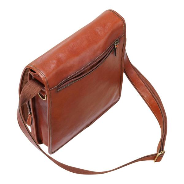 Infinity Leather Leather Vintage Messenger Shoulder Crossbody Travel Business Bag - Ranger