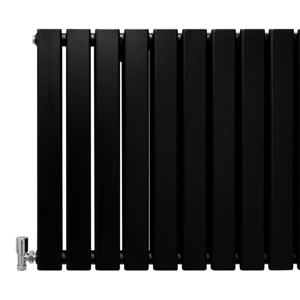 Designer Flat Panel Radiator - Matte Black (600mm x 700mm)