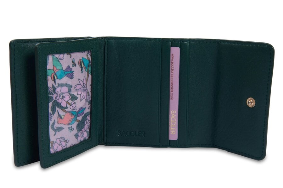 SADDLER "Edith" RFID Trifold Real Leather Card Case (Gift Boxed)