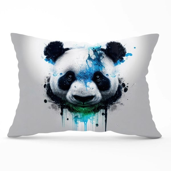 Warren Reed Panda Face Splashart Light Background Cushions