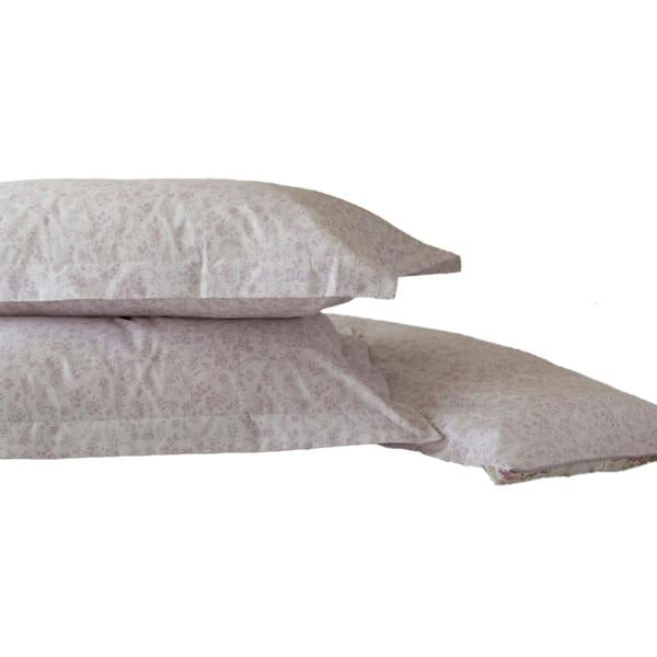 Belledorm Kira Oxford Pillowcase (Pack of 2) - White/Lilac - 
