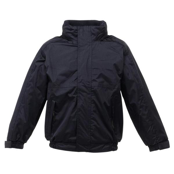 Regatta Professional Kids/Childrens Waterproof Windproof Dover Jacket - Black/Ash - 