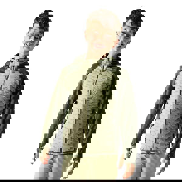 Regatta Childrens/Kids Andreson Hybrid Padded Jacket - Dark Khaki/Light Sage - 