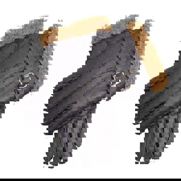 Infinity Leather Men’s Sheepskin Suede Leather Wool Lining Gloves