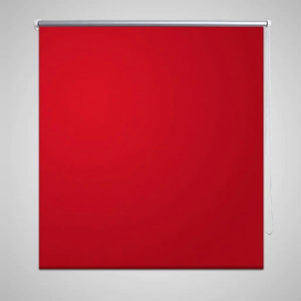 Berkfield Roller Blind Blackout 100 x 175 cm Red