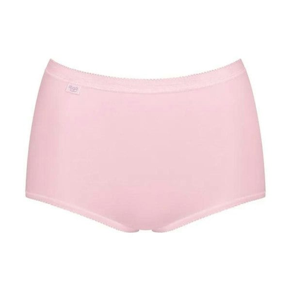 Sloggi Basic+ 3-Pack Cotton Maxi Briefs, Pastel Blue/Yellow/Pink