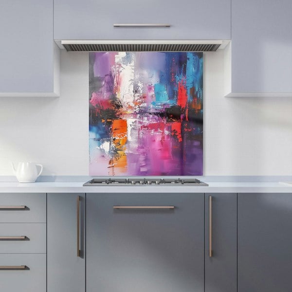 Warren Reed - Designer Vibrant Metropolis: A Palette Of Emotions Kitchen Splashback