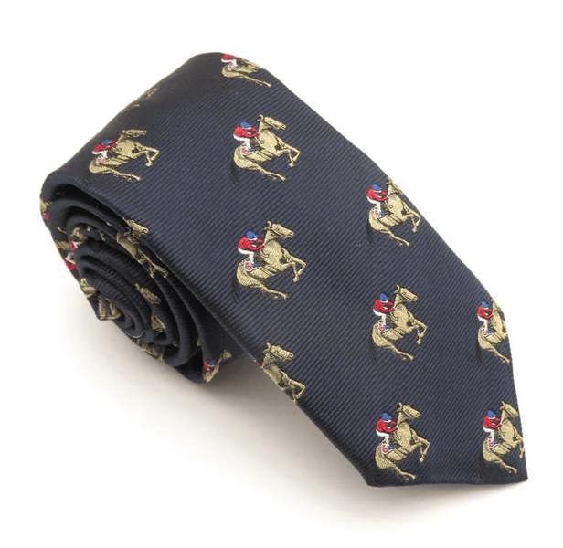 Horse Racing Silk Tie by Van Buck – Premium Men's Patterned Shirt by Claudio Lugli | Bold Design, Tailored Fit, Best Printed Shirts