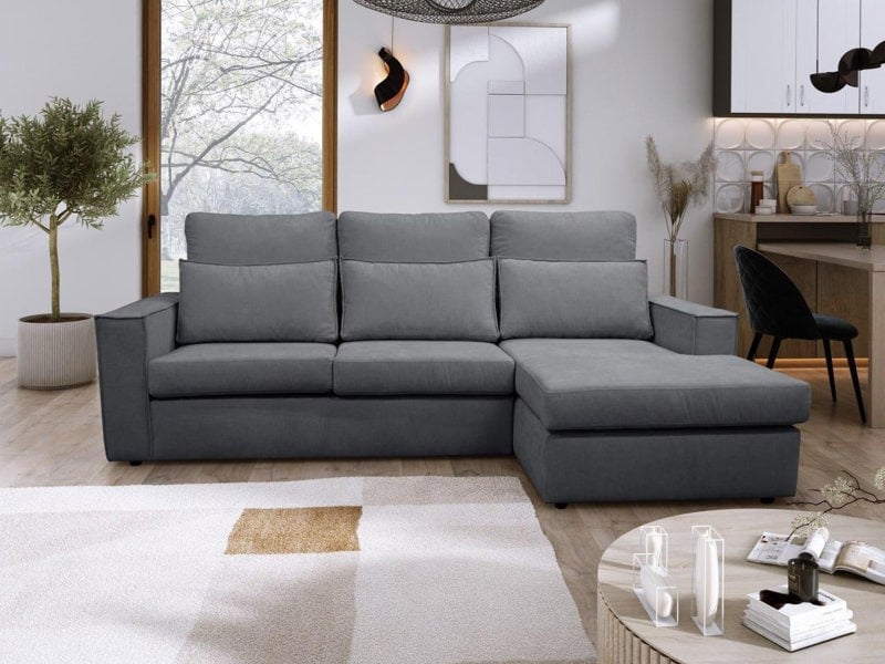 Soho L Shape Corner Sofa in Grey
