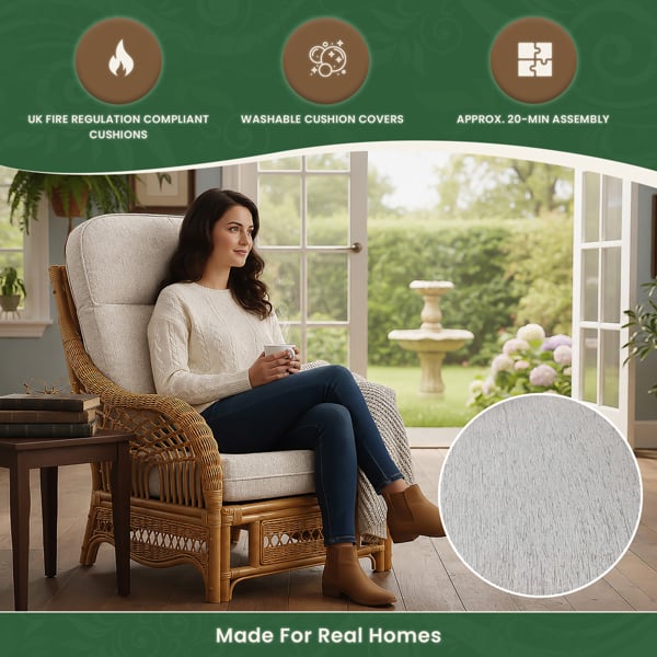 The Garden Marketplace Portofino Cane Single Chair