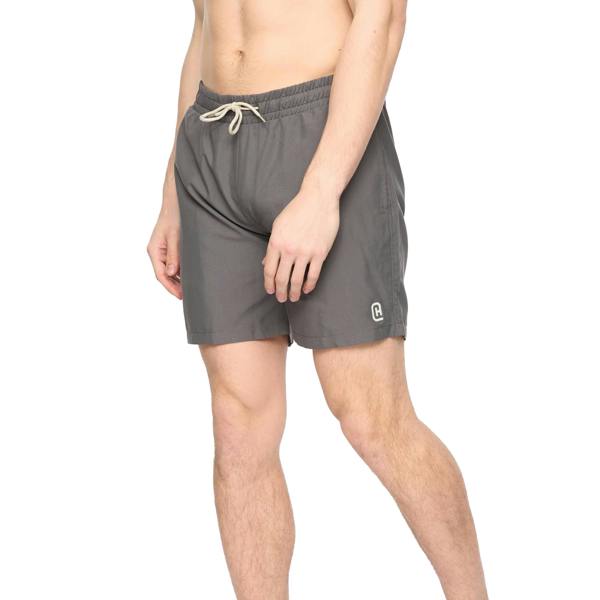 Crosshatch Mens Wabasso Swim Shorts - Charcoal - 