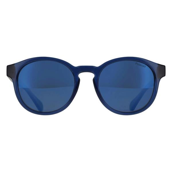 Polaroid Kids Sunglasses PLD 8075/S PJP 5X Transparent Blue Blue Mirror Polarized