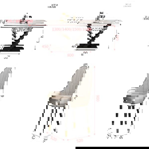Weilai Concept Sanders Dining Table, Sintered Stone