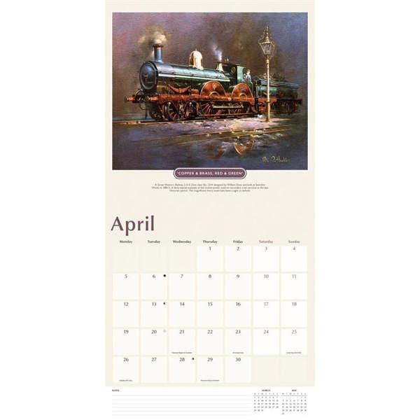 Romance Of Steam Calendar 2027, Wall Calendars, Month To View, Art, Gift