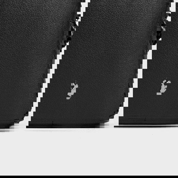 Assots London 'AVON' Black Soft Nappa Full Grain Real Leather Crossbody Bag