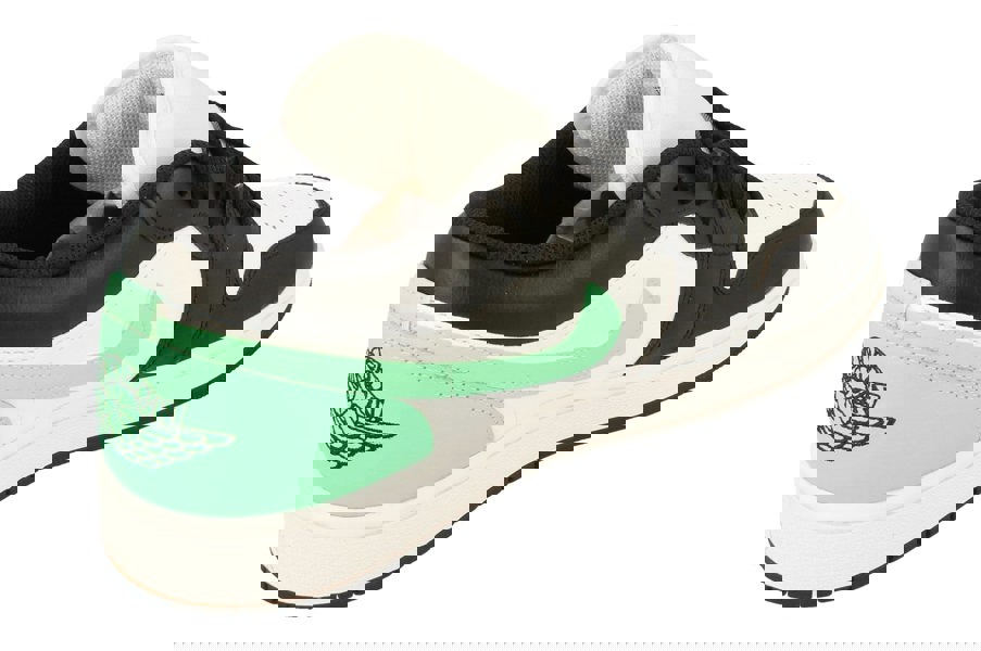 Nike Air Jordan 1 Low Mens Trainers 553558 131 - White Black Green Glow 131 - Photo 2