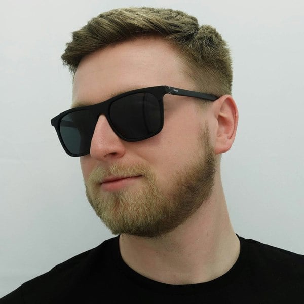 Hugo by Hugo Boss Sunglasses HG 1086/S 003 IR Matte Black Grey Blue
