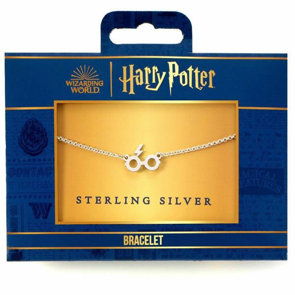 The Carat Shop Harry Potter sterling silver Glasses & Lightning bolt charm bracelet