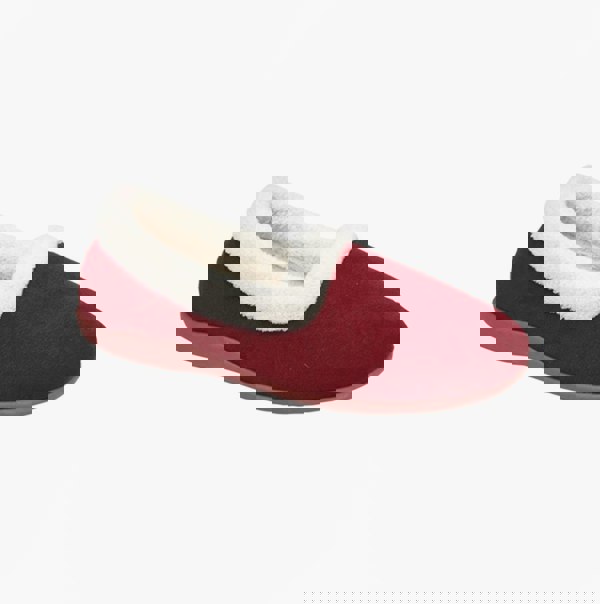 Sleepers SANDIE Womens Collared Full Slippers Wine