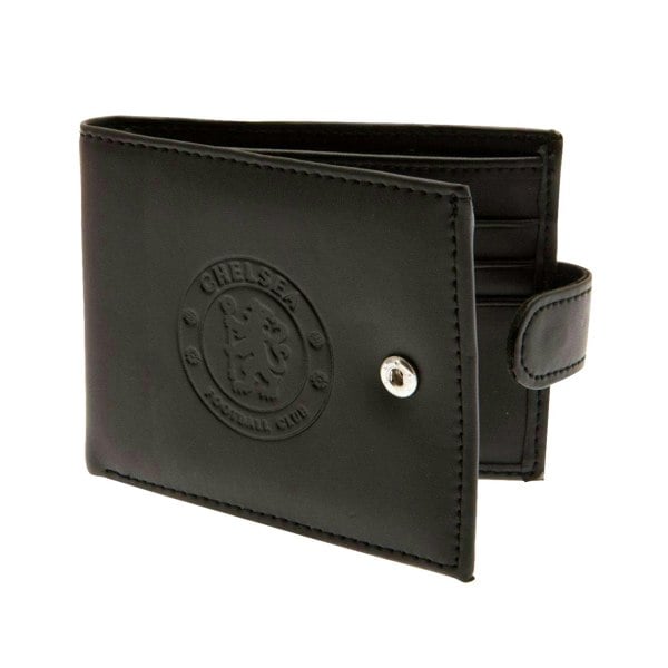 Chelsea FC RFID Embossed Leather Wallet - Black