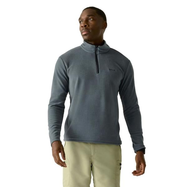 Regatta Great Outdoors Mens Thompson Half Zip Fleece Top - Dark Storm - 