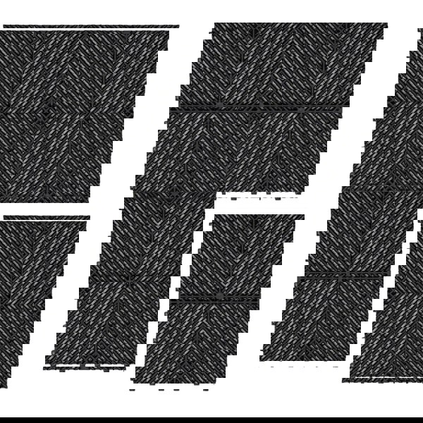 Monstershop Vented Garage Floor Tiles x 225 With Edges - Black