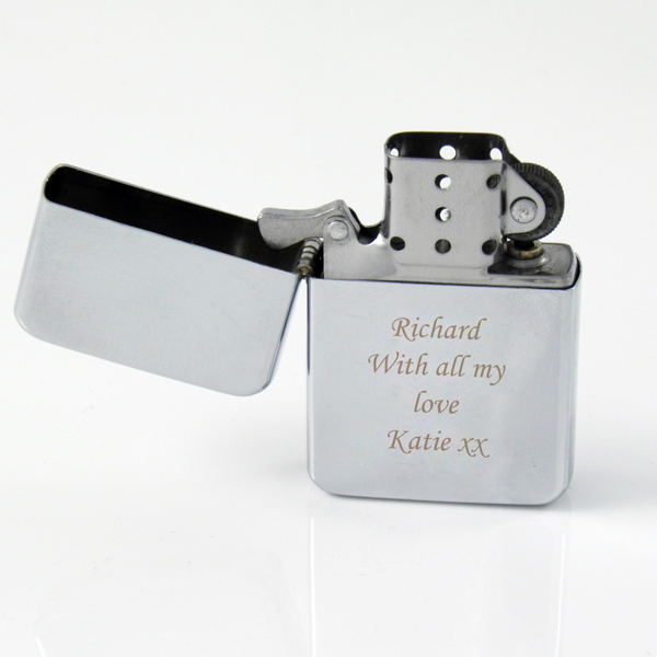 Personalised Memento Company Personalised Silver Lighter