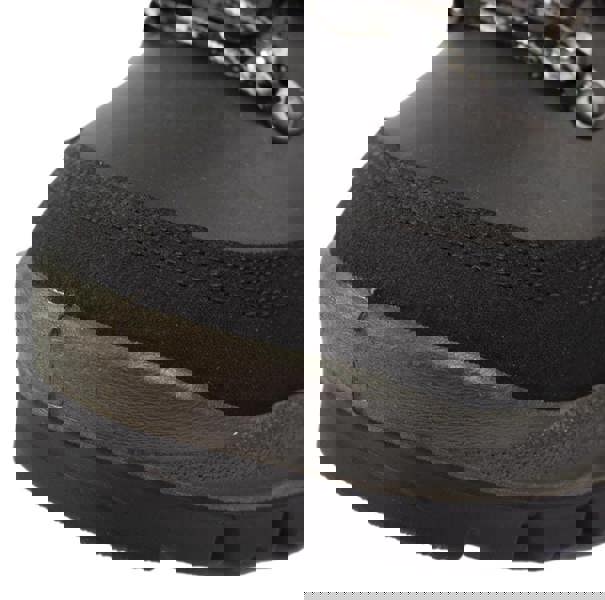 Grisport GriSport Overland Mens Vibram Hunting Shooting Walking Sporting Country Boots, close-up view of the black and grey rugged outdoor footwear with durable tread and secure lacing system.