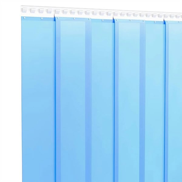 Berkfield Door Curtain Blue 300 mmx2.6 mm 10 m PVC