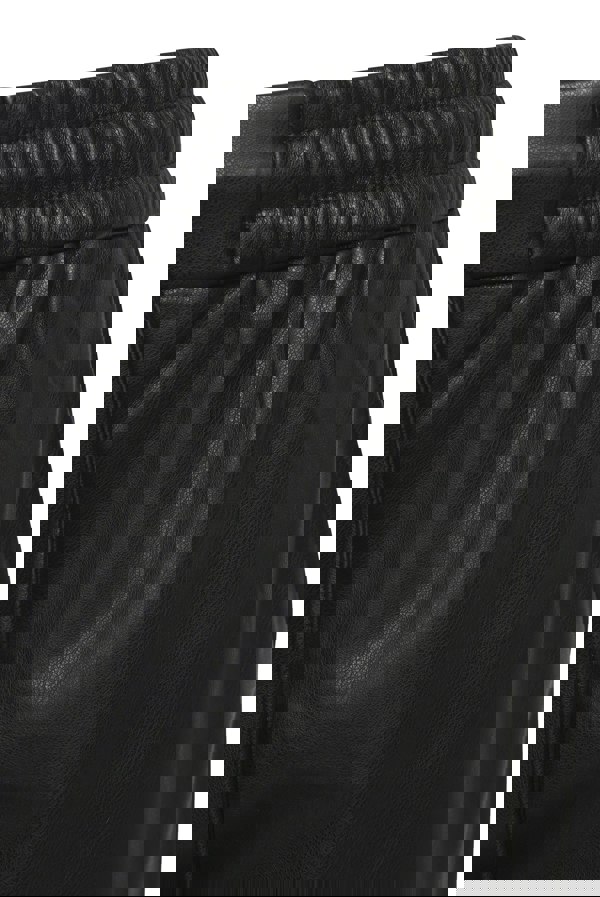 Elle Tessa Drawstring Waist Faux Leather Trousers