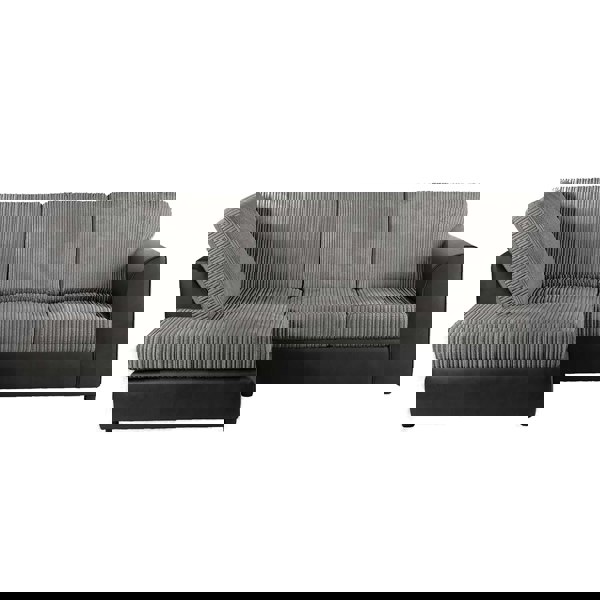 Furnishings For Less Luxor Cord Fabric 4 Seater Corner Sofa Full Back