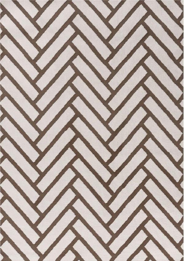 Patterned fabric with a zigzag design on a white background
