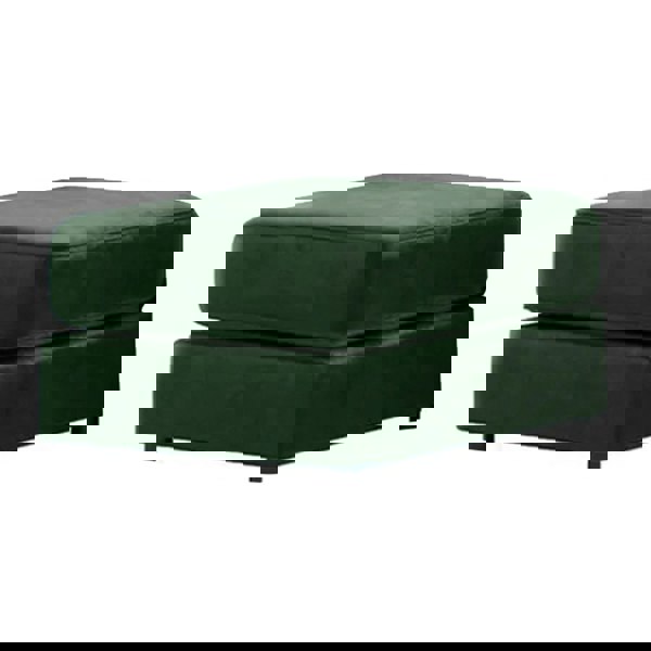 Furnishings For Less Brooklyn Full Foam Plush Velvet Footstool