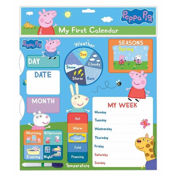 Peppa Pig, My First Calendar, Perpetual Calendars and Diaries, Week To View, Entertainment, Gift